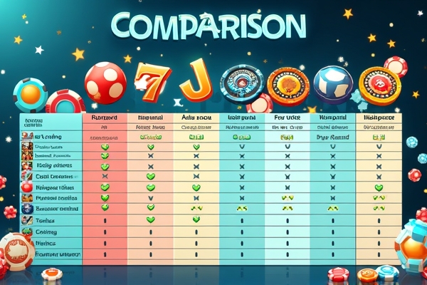 การเปรียบเทียบบริการคาสิโนออนไลน์