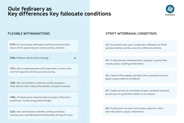 ความแตกต่างของเงื่อนไขการถอนเงิน