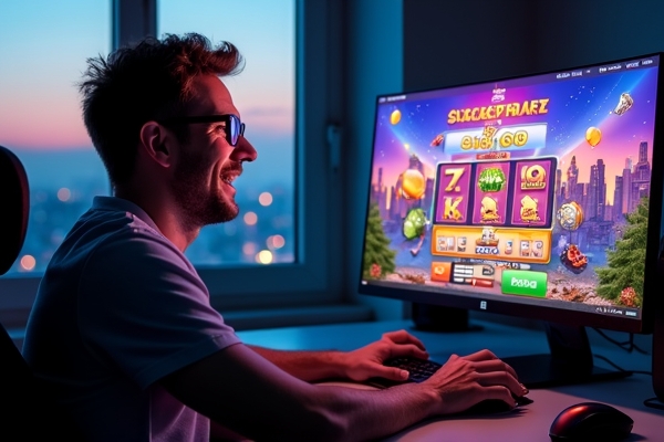 ผู้เล่นคาสิโนออนไลน์มีความสุข