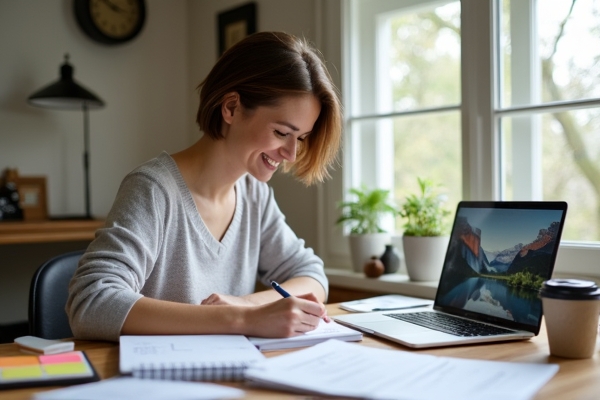 บุคคลที่กำลังจัดระเบียบงานในชีวิตประจำวัน