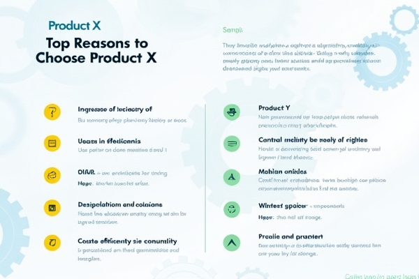 เหตุผลที่ดีที่สุดในการเลือกผลิตภัณฑ์ X แทนผลิตภัณฑ์ Y